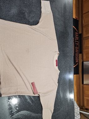 Women's Sparkle Long Sleeve Top - Blush Gold